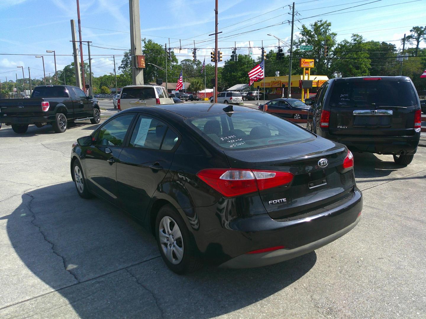 2016 BLACK KIA FORTE LX (KNAFK4A63G5) , located at 1200 Cassat Avenue, Jacksonville, FL, 32205, (904) 695-1885, 30.302404, -81.731033 - Photo#5