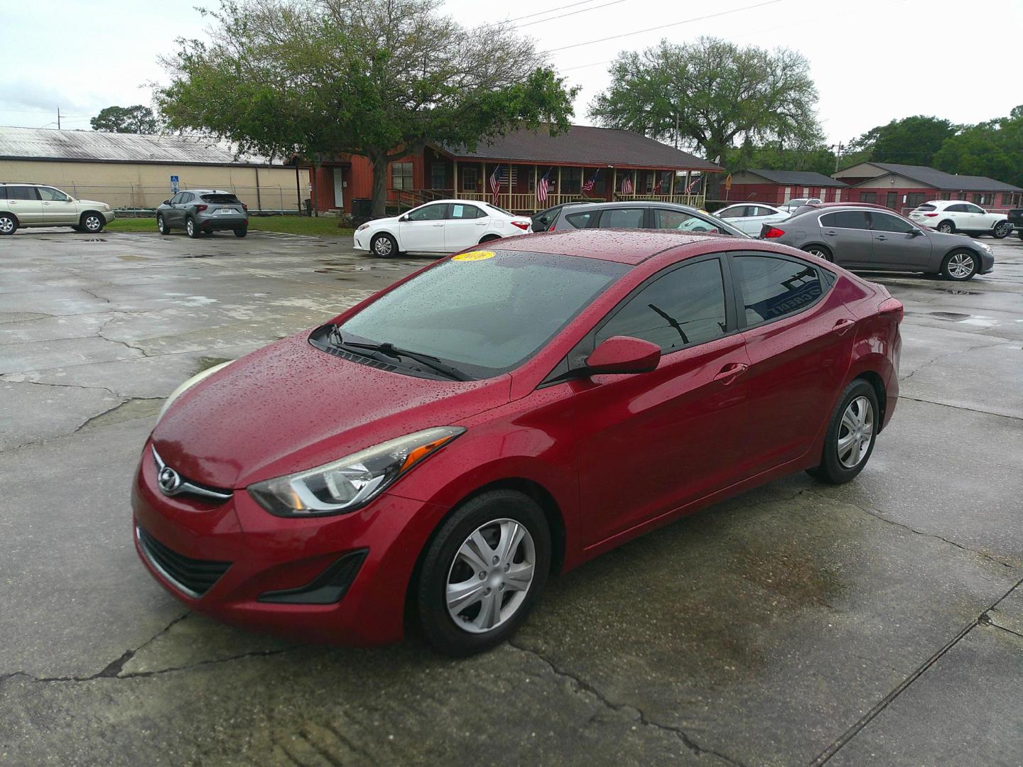 2016 RED HYUNDAI ELANTRA LIMITED; SE; (5NPDH4AE8GH) , located at 1200 Cassat Avenue, Jacksonville, FL, 32205, (904) 695-1885, 30.302404, -81.731033 - Photo#1