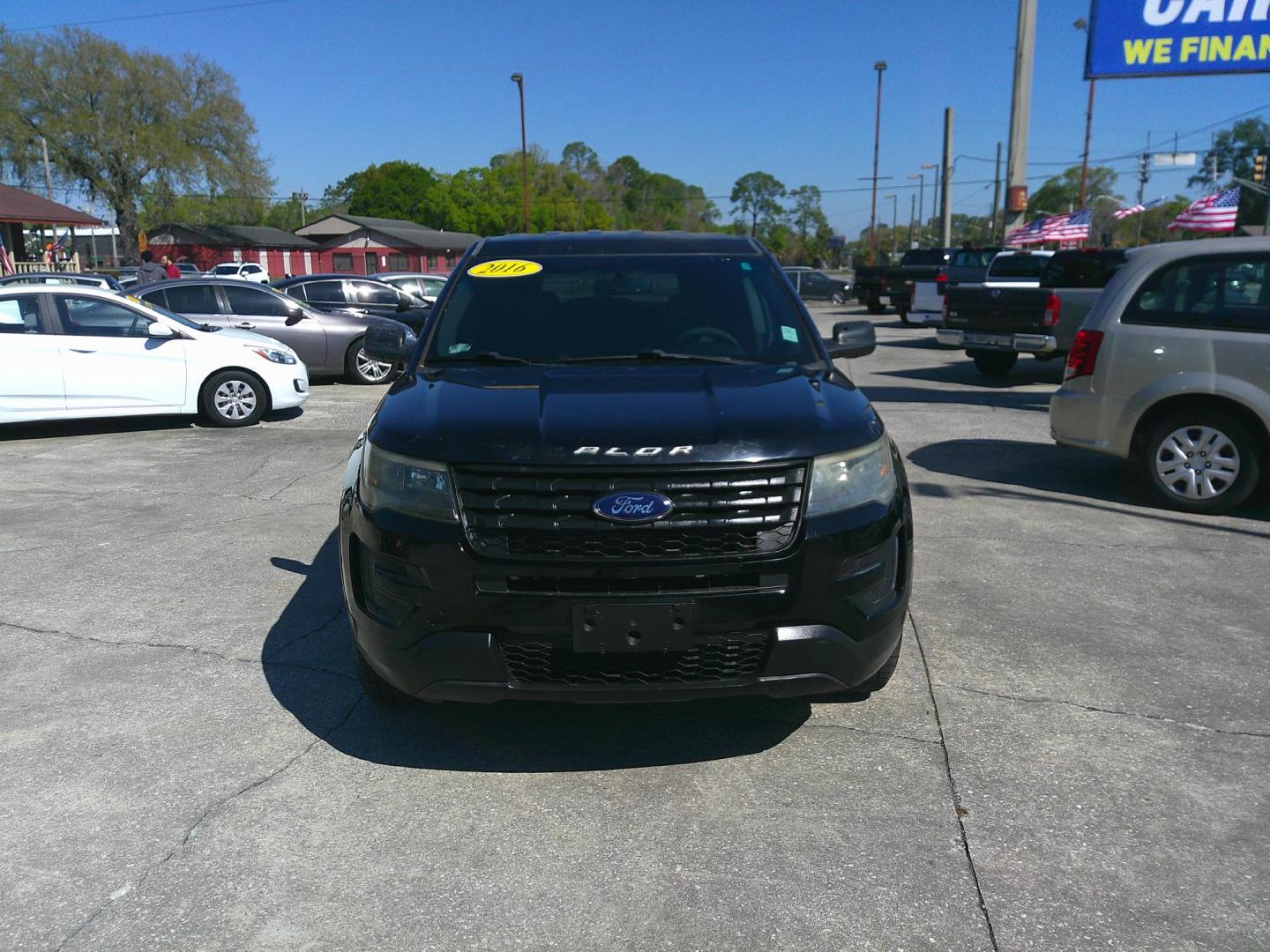 2016 BLACK FORD EXPLORER POLICE (1FM5K8AR5GG) , located at 1200 Cassat Avenue, Jacksonville, FL, 32205, (904) 695-1885, 30.302404, -81.731033 - Photo#1