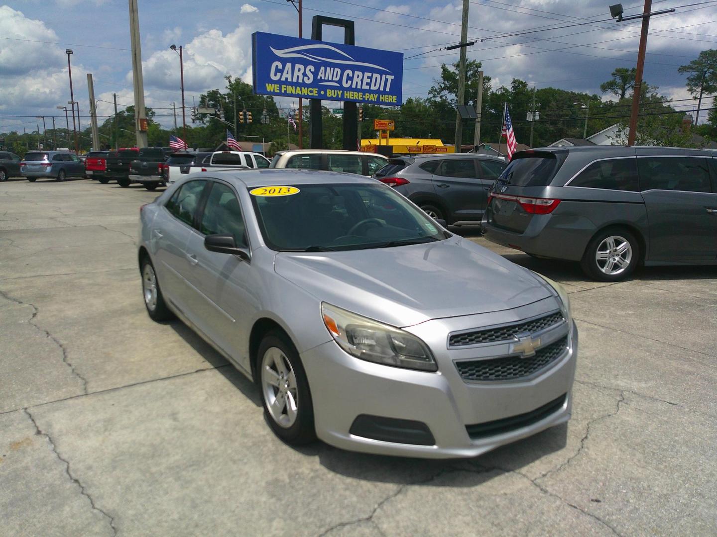 2013 SILVER CHEVROLET MALIBU LS (1G11B5SA8DF) , located at 390 Hansen Avenue, Orange Park, FL, 32065, (904) 276-7933, 30.130497, -81.787529 - Photo#0