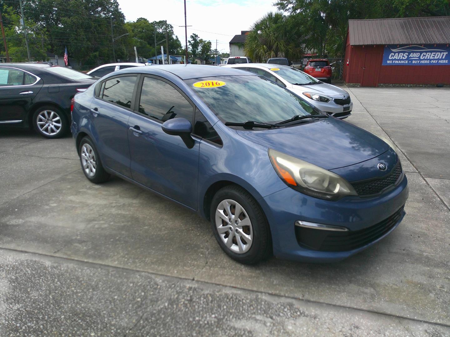 2016 SILVER KIA RIO LX (KNADM4A3XG6) , located at 390 Hansen Avenue, Orange Park, FL, 32065, (904) 276-7933, 30.130497, -81.787529- Photo#0