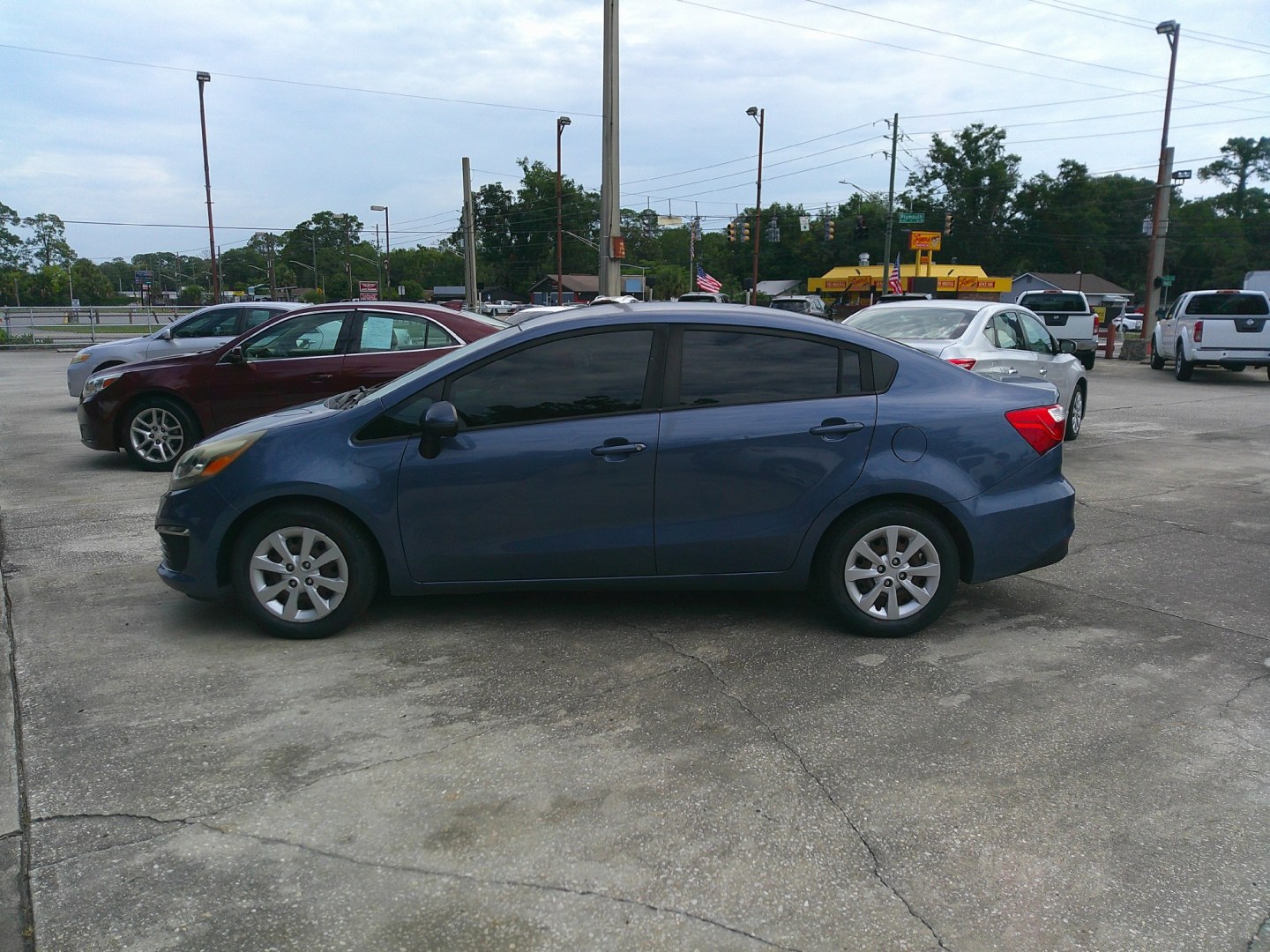 2016 SILVER KIA RIO LX (KNADM4A3XG6) , located at 390 Hansen Avenue, Orange Park, FL, 32065, (904) 276-7933, 30.130497, -81.787529- Photo#1