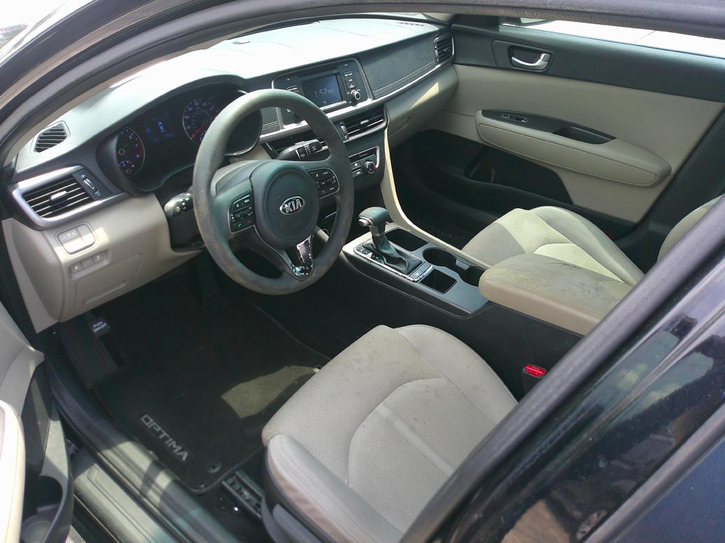 2017 BLACK KIA OPTIMA LX (5XXGT4L39HG) , located at 1200 Cassat Avenue, Jacksonville, FL, 32205, (904) 695-1885, 30.302404, -81.731033- Photo#2