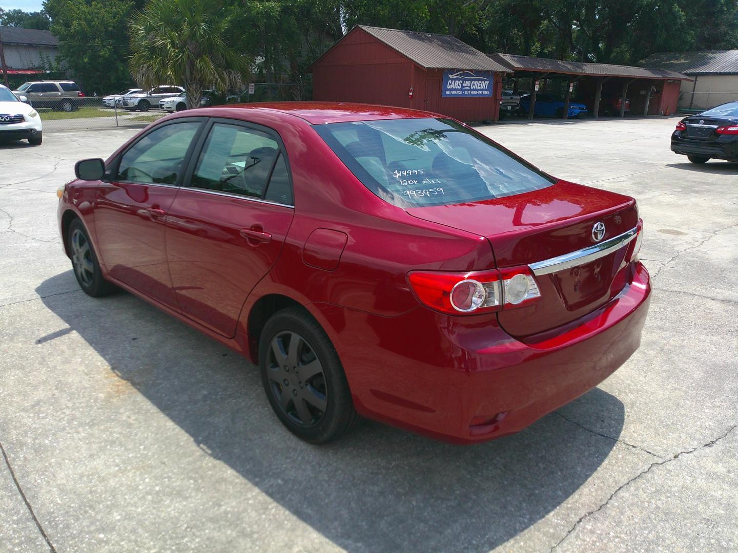2013 RED TOYOTA COROLLA BASE; S; LE; (2T1BU4EE8DC) , located at 1200 Cassat Avenue, Jacksonville, FL, 32205, (904) 695-1885, 30.302404, -81.731033- Photo#4
