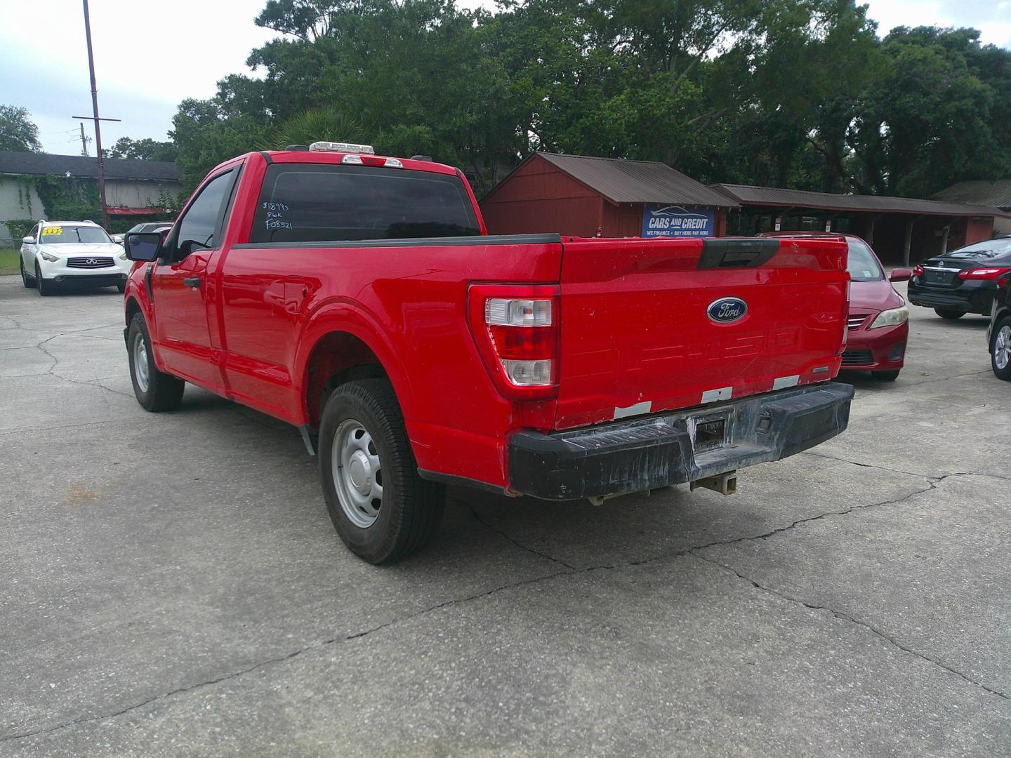 2021 RED FORD F-150 STX; XL; XLT (1FTNF1C85MK) , located at 390 Hansen Avenue, Orange Park, FL, 32065, (904) 276-7933, 30.130497, -81.787529- Photo#3