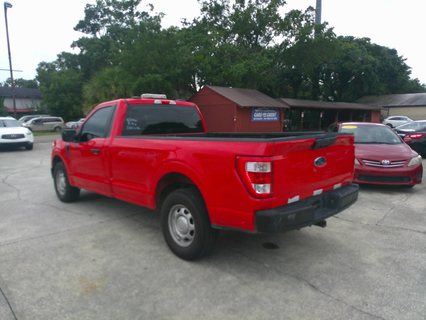 2022 RED FORD F-150 STX; XL; XLT (1FTNF1C80NK) , located at 390 Hansen Avenue, Orange Park, FL, 32065, (904) 276-7933, 30.130497, -81.787529- Photo#3