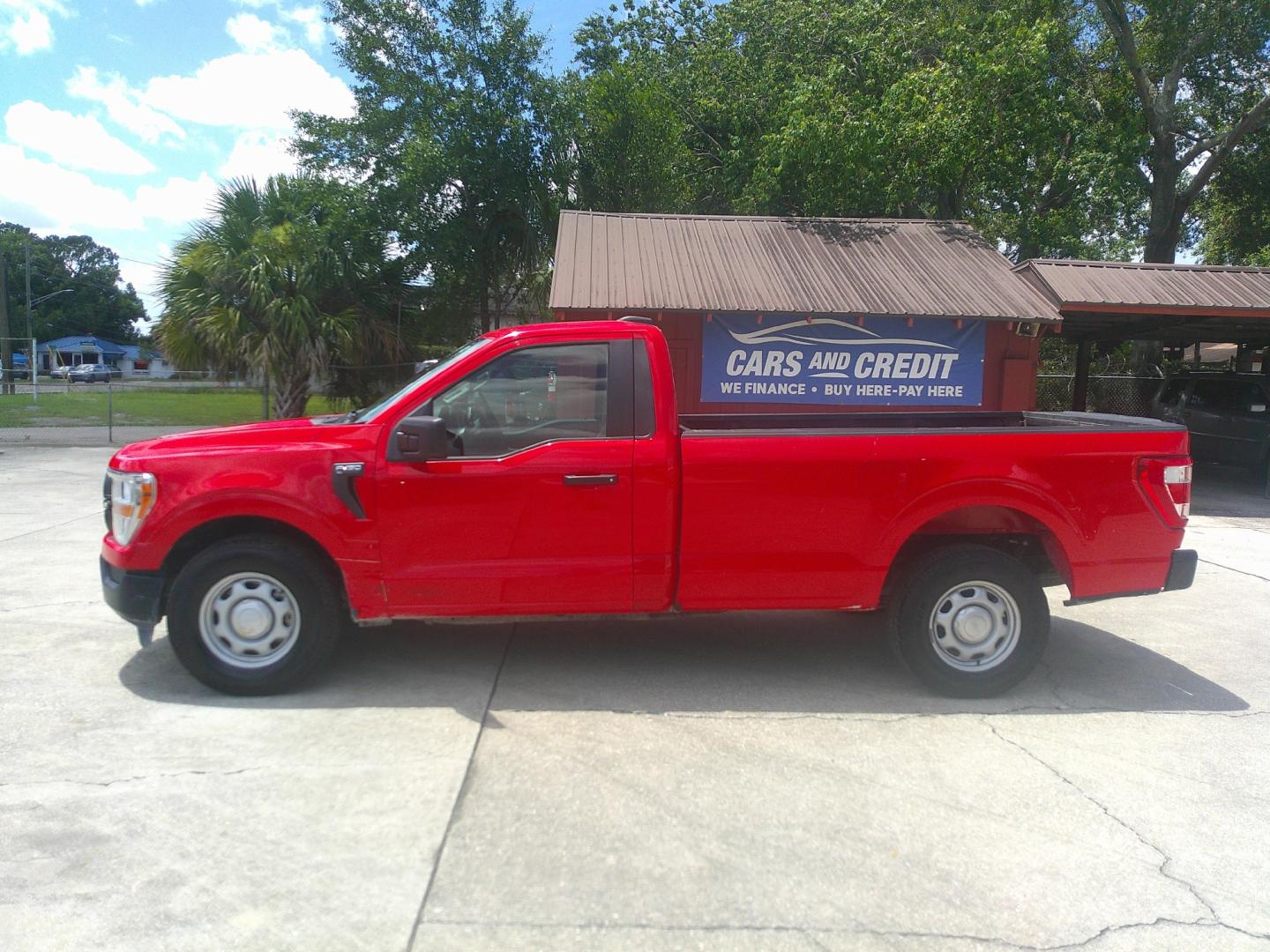 2022 RED FORD F-150 STX; XL; XLT (1FTNF1C83NK) , located at 390 Hansen Avenue, Orange Park, FL, 32065, (904) 276-7933, 30.130497, -81.787529- Photo#1