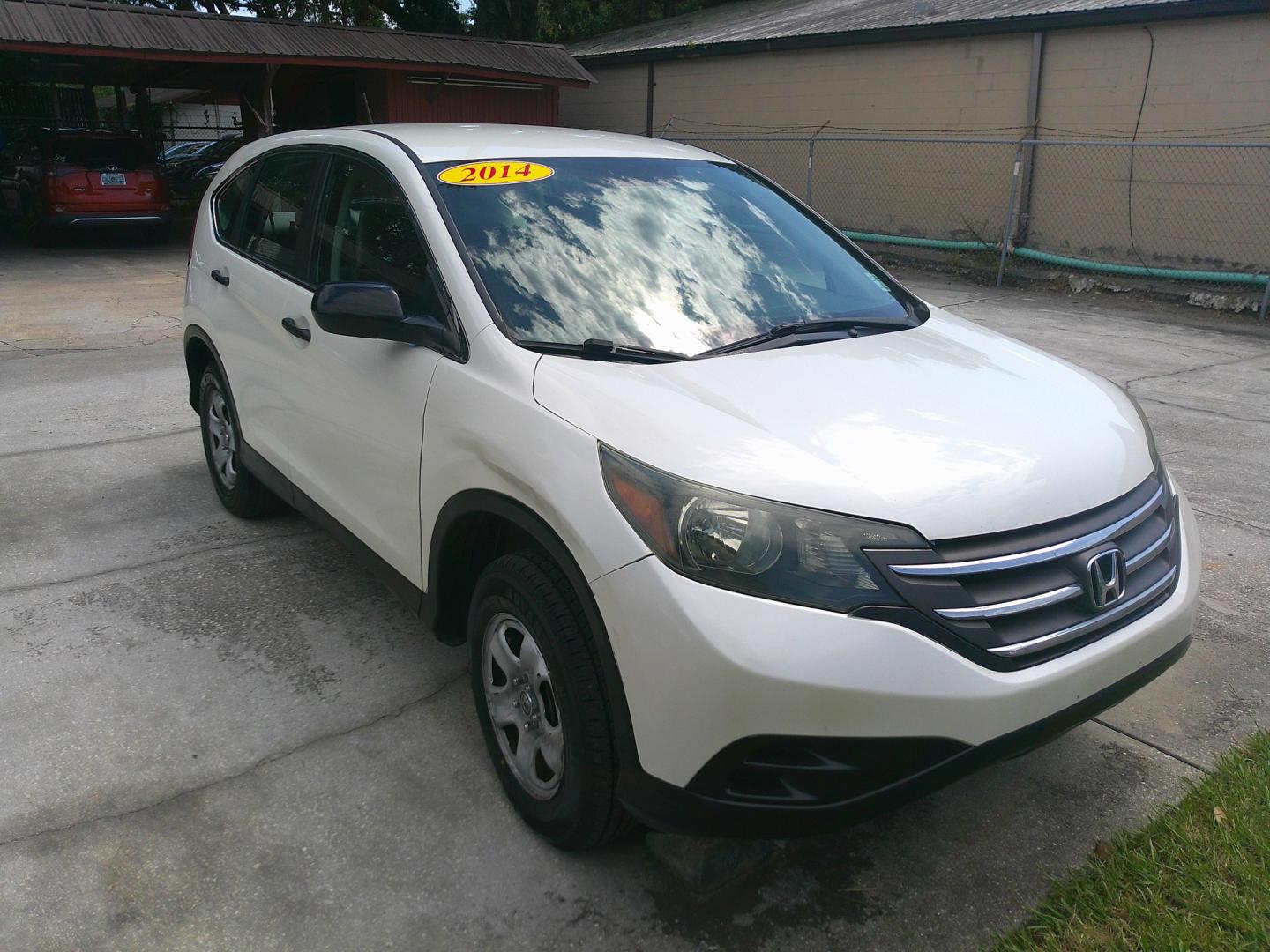 2014 WHITE HONDA CR-V LX (5J6RM4H38EL) , located at 390 Hansen Avenue, Orange Park, FL, 32065, (904) 276-7933, 30.130497, -81.787529- Photo#0