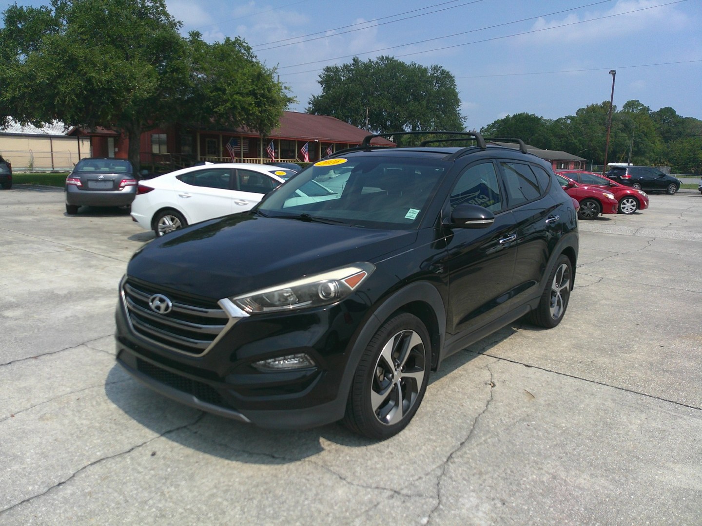 2016 BLACK HYUNDAI TUCSON LIMITED; SPOR (KM8J33A20GU) , located at 1200 Cassat Avenue, Jacksonville, FL, 32205, (904) 695-1885, 30.302404, -81.731033- Photo#1