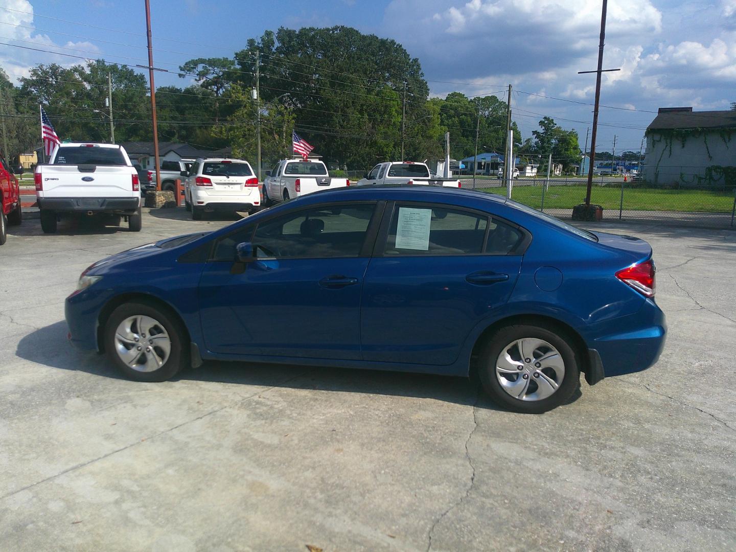 2014 BLUE HONDA CIVIC LX (19XFB2F51EE) , located at 1200 Cassat Avenue, Jacksonville, FL, 32205, (904) 695-1885, 30.302404, -81.731033- Photo#1