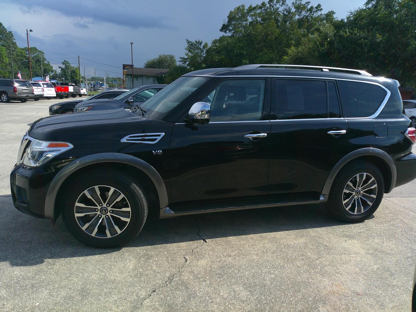 2019 BLACK NISSAN ARMADA SL; PLATINUM; (JN8AY2ND3K9) , located at 1200 Cassat Avenue, Jacksonville, FL, 32205, (904) 695-1885, 30.302404, -81.731033- Photo#2