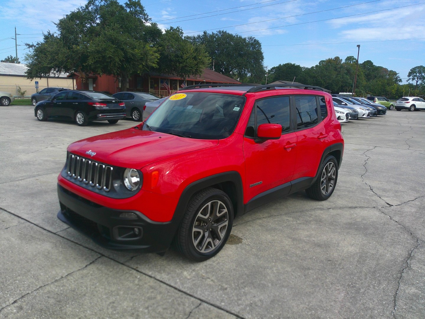 2017 RED JEEP RENEGADE LATITUDE (ZACCJABB5HP) , located at 1200 Cassat Avenue, Jacksonville, FL, 32205, (904) 695-1885, 30.302404, -81.731033- Photo#1