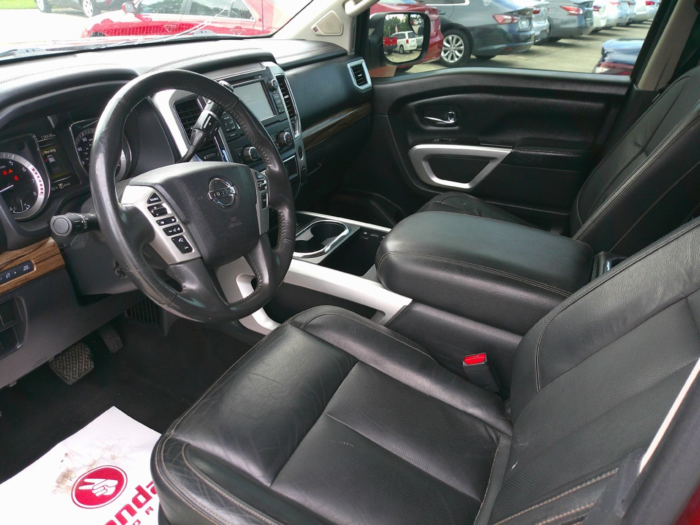 2017 RED NISSAN TITAN S; SL; PRO-4X; (1N6AA1E68HN) , located at 1200 Cassat Avenue, Jacksonville, FL, 32205, (904) 695-1885, 30.302404, -81.731033- Photo#3